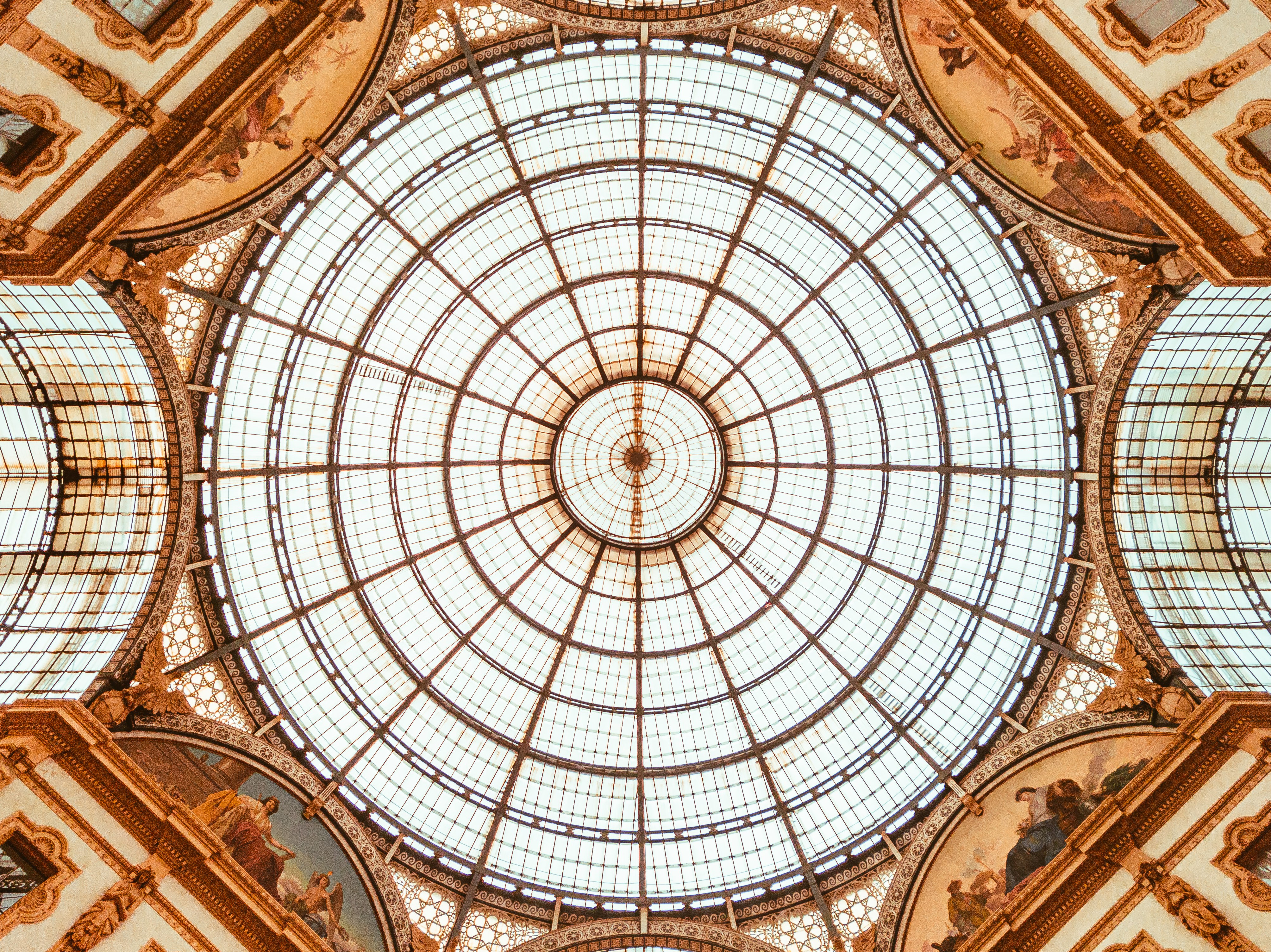 white and brown dome building